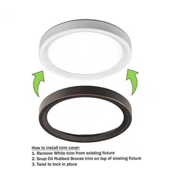 Commercial Electric 9” LED Color Changing Flush Mount Light 1005 682 971 - Picture 5 of 13